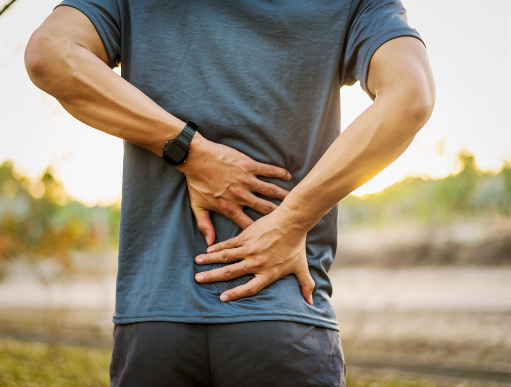Man with back pain